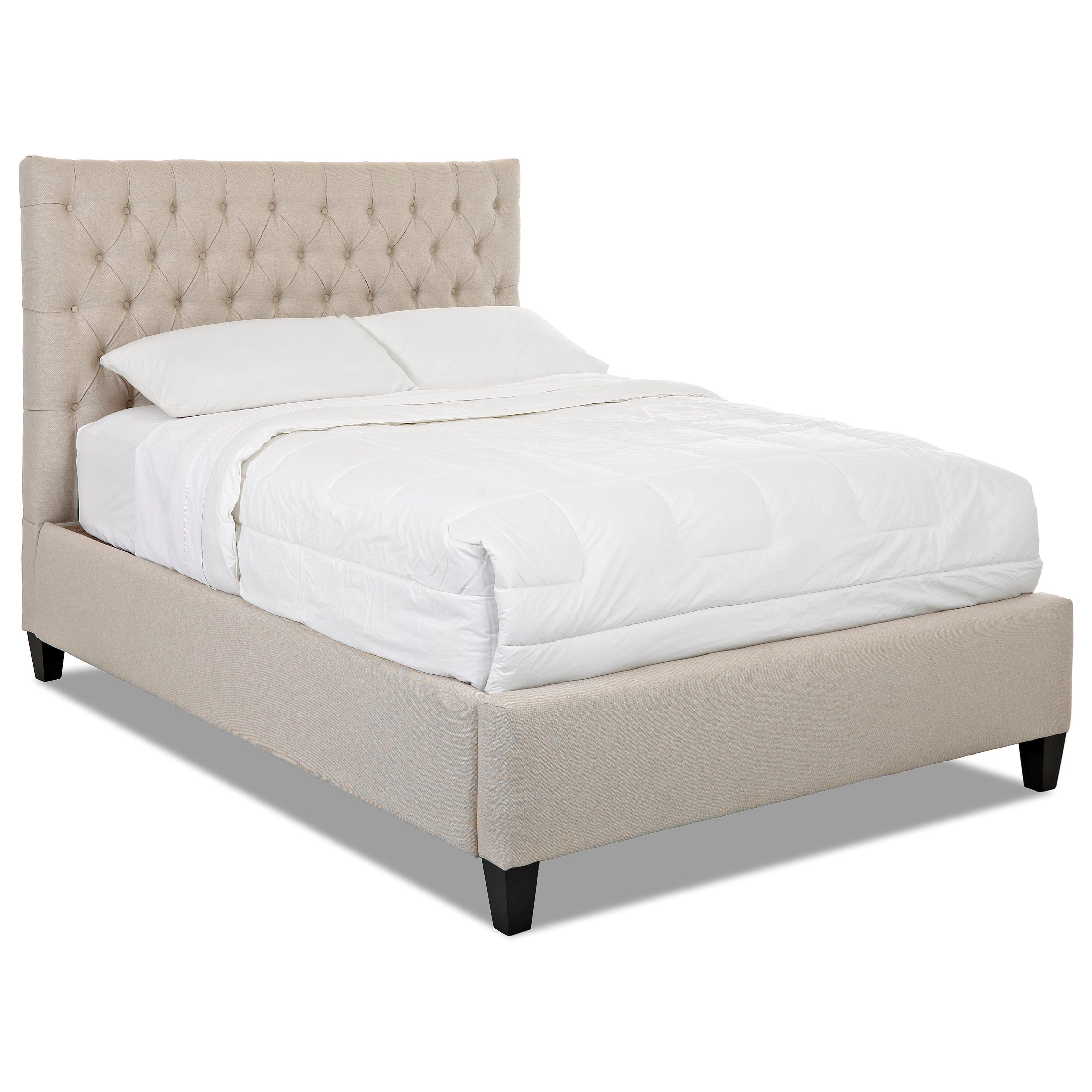 King Size Upholstered Bed With Footboard Shop Jonathan Louis Sasha